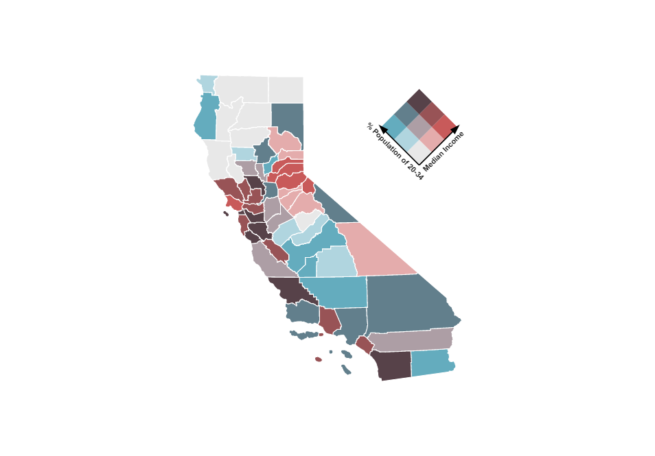 bivariate map